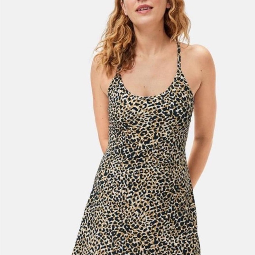 Outdoor Voices Leopard Print Mini Dress